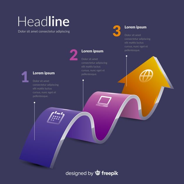 Home infographic steps template isometric design free vector